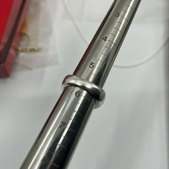 Sterling Silver 925 Pave CZ Dome Ring Size 5.75 - Picture 7 of 10